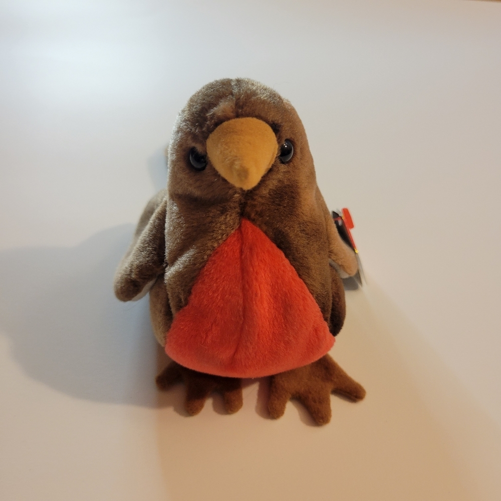 Early the Robin Beanie Baby with Tag Error